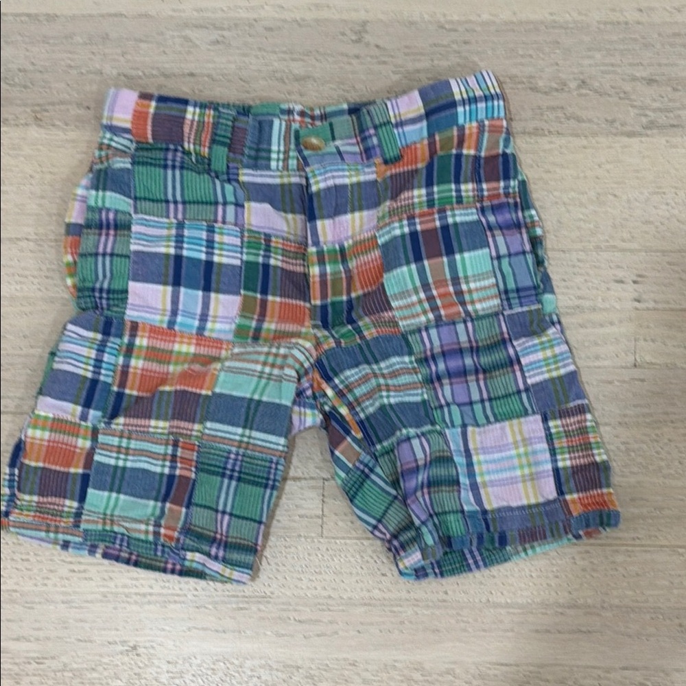 Polo by Ralph Lauren Multicolor Patchwork Plaid Kids Shorts